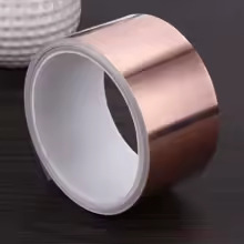 Cinta adhesiva de lámina de cobre de doble conductividad de 50 mm x 5 metros largo
