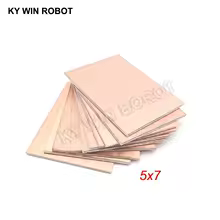 Placa revestida de cobre de doble cara DIY PCB 5x7cm