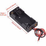 Porta Baterias AAA de 2 pilas