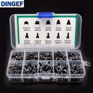 caja 200 unidades micro interruptores táctiles 