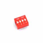 interruptor DIP vertical rojo deslizantes 4 vias