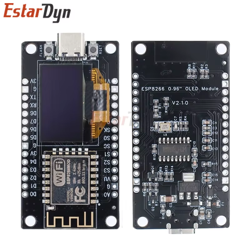 Placa de desarrollo NodeMCU ESP8266 V3 con pantalla OLED de 0,96 pulgadas CH340 ESP-12F