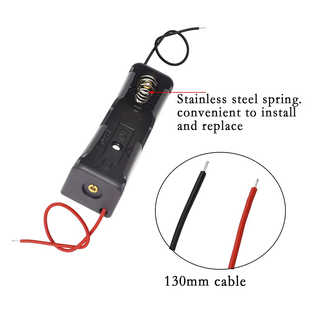 porta pila para bateria de lition 1850 1 ranura