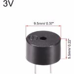  zumbadores pasivos 12085 de 12 mm x 8,5 mm con resistencia de 42 Ω para Arduino.