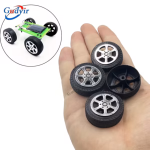 4 Ruedas 2Mm Diámetro Eje Ruedas de Plástico de Juguete