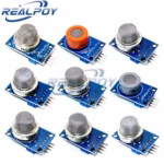 Módulo sensor de detección de gas de 9 piezas MQ-2 MQ-3 MQ-4 MQ-5 MQ-6 MQ-7 MQ-8 MQ-9 MQ-135 Módulo sensor de gas para kit de inicio Arduino