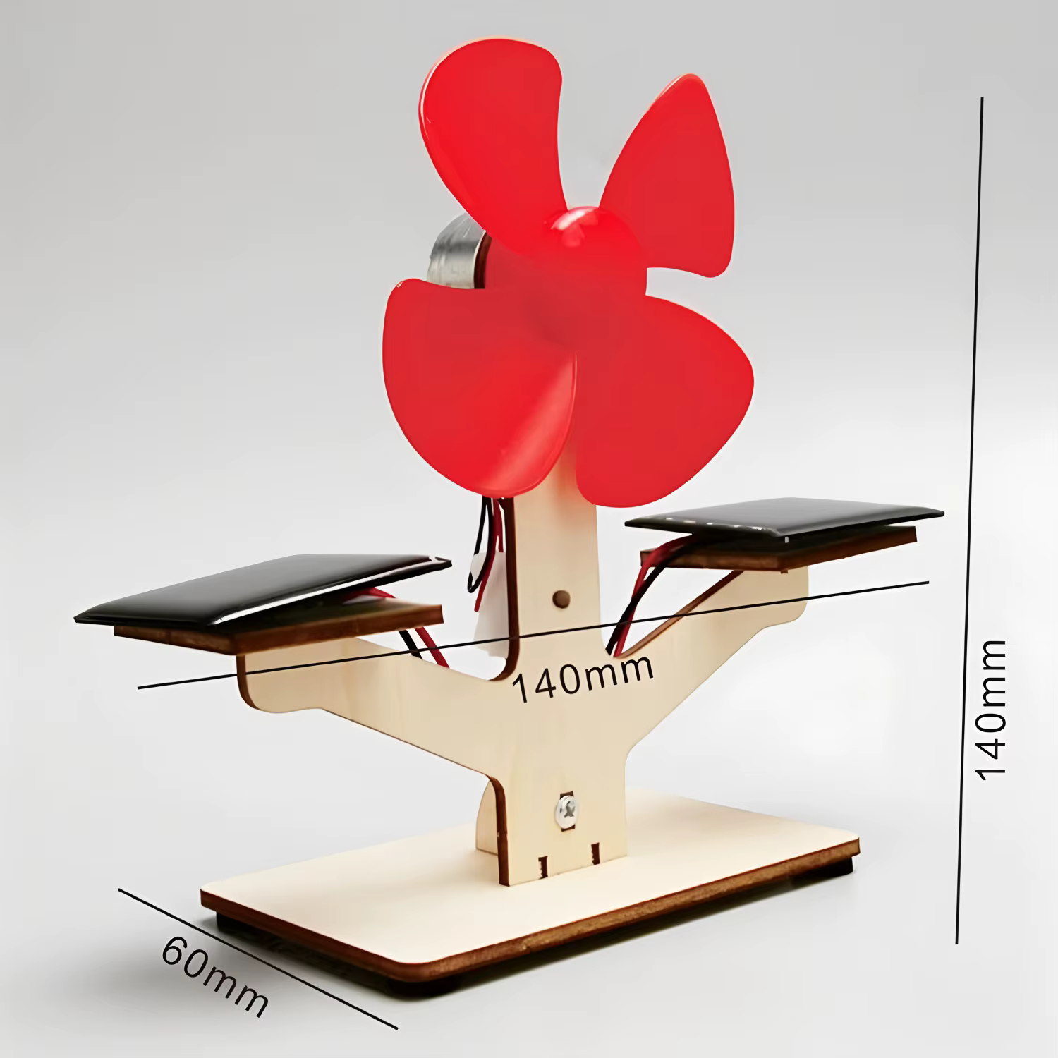 Ventiladores solares, maquetas de bricolaje