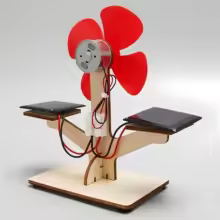 Ventiladores solares, maquetas de bricolaje