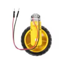 motor TT DC 3-6V con reductor, doble eje, 200 RPM, relación 1:48, con kit de ruedas y neumáticos para Arduino