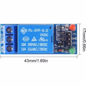 relé de un canal de 5 V con interruptor de relé con aislamiento OPTO