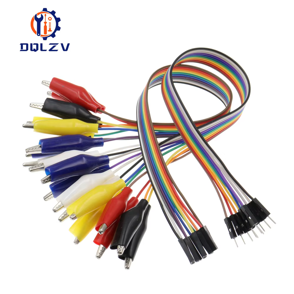 Cable Diymore con pinza de cocodrilo a cable Dupont de 10 pines macho - Imagen 4
