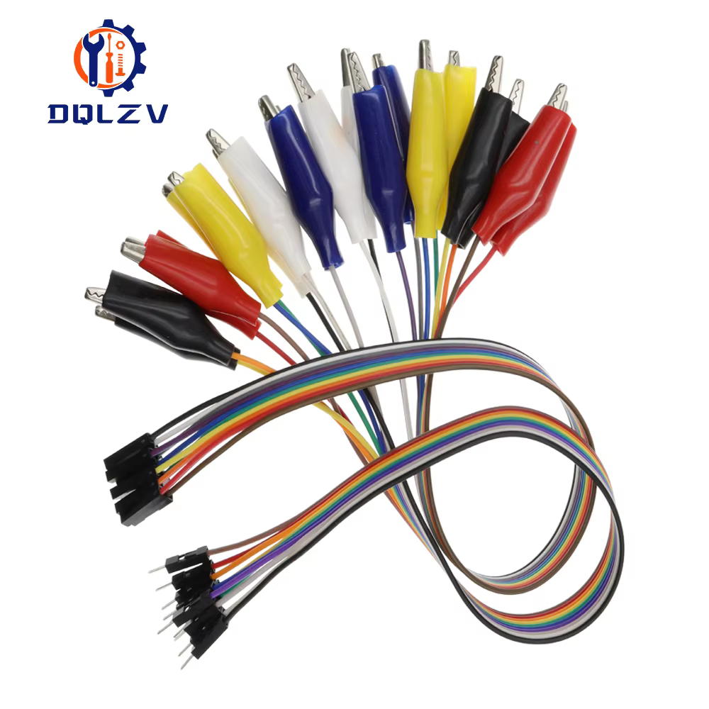 Cable Diymore con pinza de cocodrilo a cable Dupont de 10 pines macho - Imagen 3