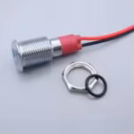 luz piloto LED metálicos de 6 mm, luz indicadora de advertencia, lámpara de señalización,  12V 24V, rojo, naranja, verde, azul, blanco, con cable.