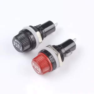 Descripción Denunciar este artículo o al vendedor. 5 portafusibles de 5x20 y 6x30 mm, color negro, para fusibles de tubo, 10 A 250 V CA y 15 A 125 V CA, para paneles de fusibles de 5x20 y 6x30 mm. portafusibles de  6x30 mm, color negro, para fusibles de tubo, 10 A 250 V CA y 15 A 125 V CA,w