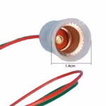 portalámparas E10 con cable, base para lámpara E10.