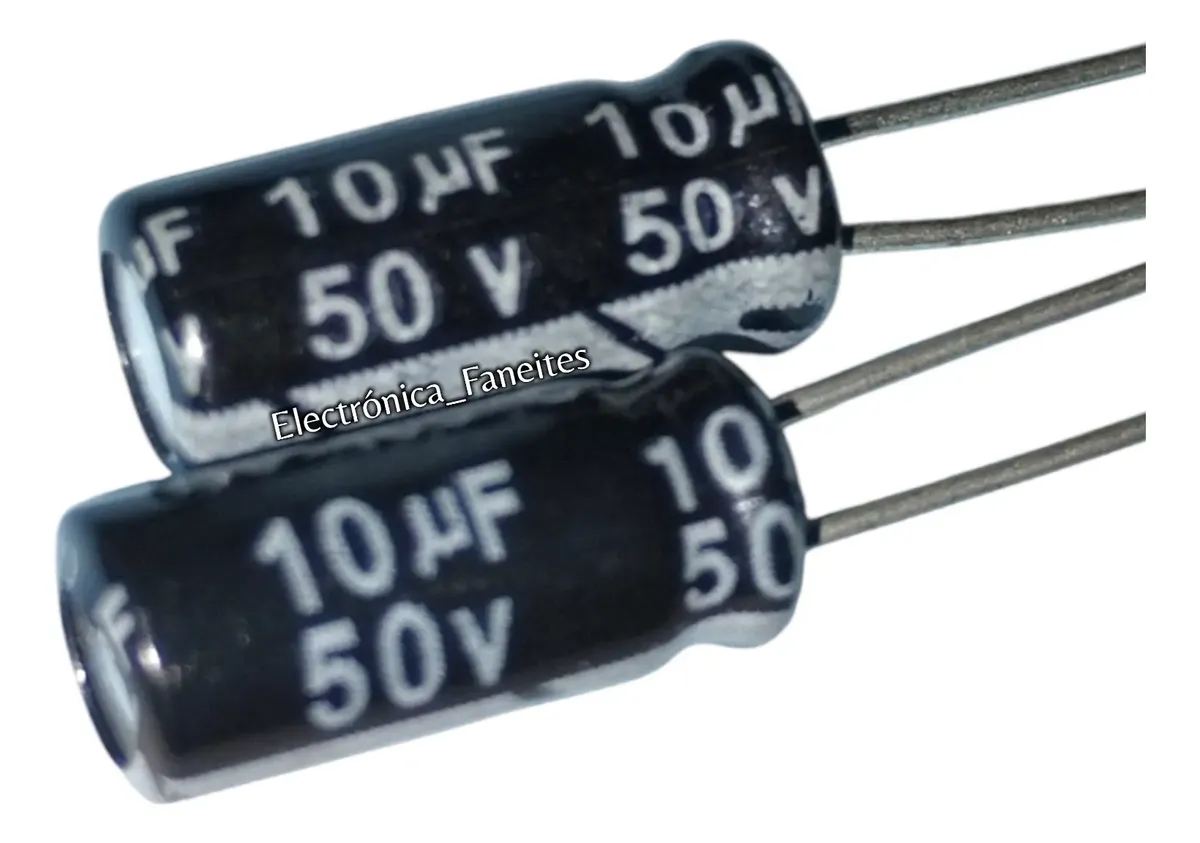 Condensador Electrolítico 10uF 50V (Por Unidad)
