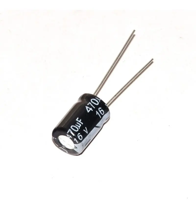 Condensador Electrolítico 470uF 16V (Por Unidad)