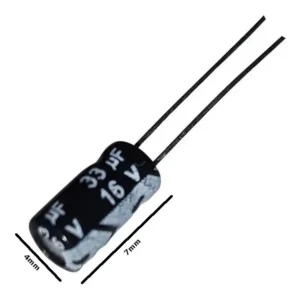 Condensador Electrolítico33uF 16V (Por Unidad)